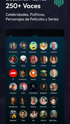 Voices AI: Cambiador de Voz screenshot