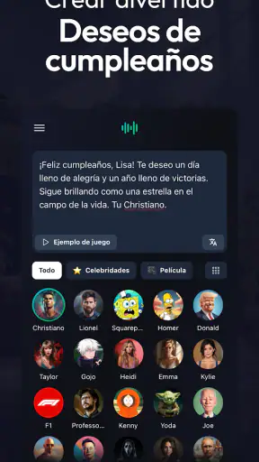 Voices AI: Cambiador de Voz screenshot