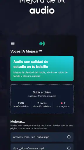 Voices AI: Cambiador de Voz screenshot