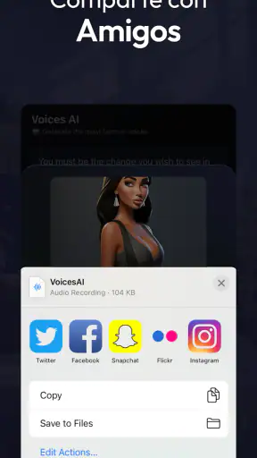 Voices AI: Cambiador de Voz screenshot
