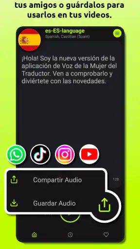 Voz de la Mujer del Traductor screenshot