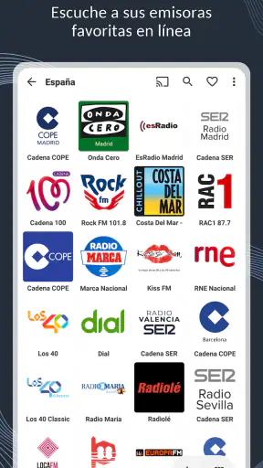 VRadio - Emisoras en línea screenshot