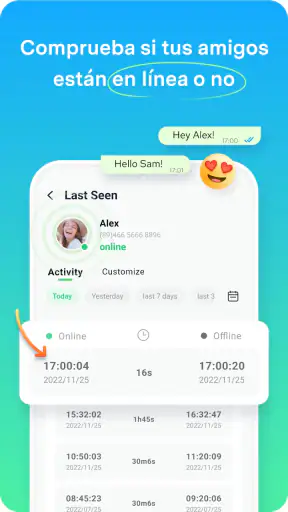 Walastseen:Chat App Rastreador screenshot