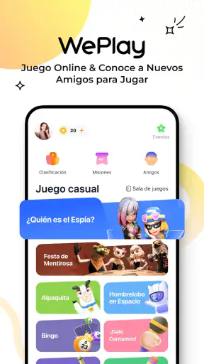WePlay - Juegos & Chat screenshot