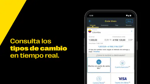 Western Union Enviar Dinero screenshot