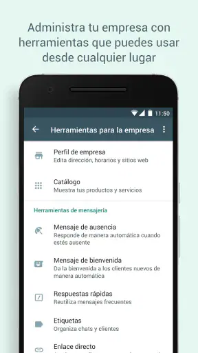 WhatsApp Business screenshot