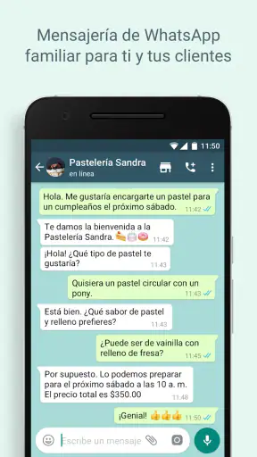 WhatsApp Business screenshot