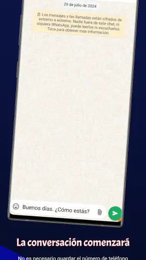 WhatsDirecto - Sin guardar screenshot