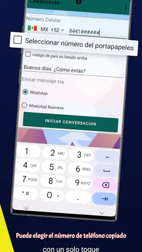 WhatsDirecto - Sin guardar screenshot