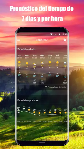 Widget pronóstico del tiempo screenshot