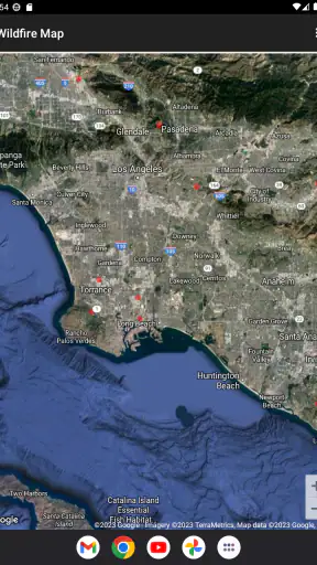 Wildfire Map screenshot