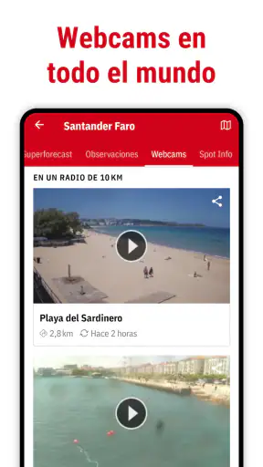Windfinder: Viento y clima screenshot