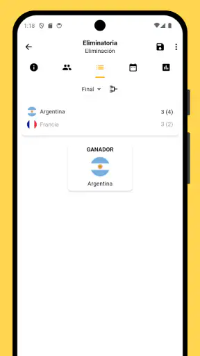 Winner - Organizar torneos screenshot