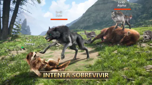 Wolf Game: Wild Animal Wars screenshot