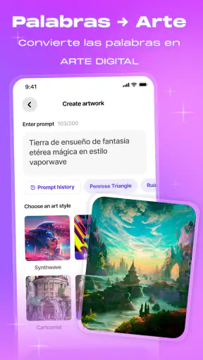 WOMBO Dream - AI Art Generator screenshot
