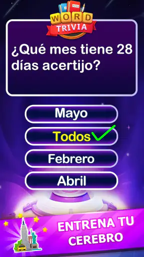 Word Trivia Juego de palabras screenshot