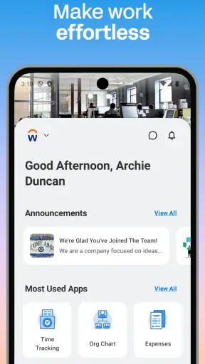 Workday screenshot