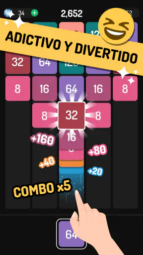 X2 Blocks 2048 Lanza y Fusiona screenshot