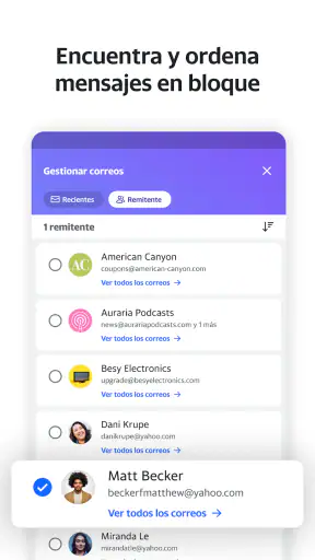 Yahoo Mail – Organízate screenshot