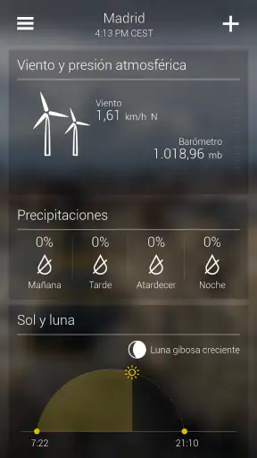 Yahoo Tiempo screenshot