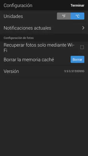 Yahoo Tiempo screenshot