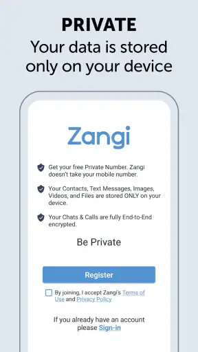 Zangi Messenger screenshot