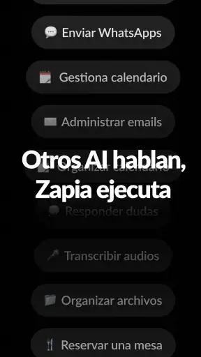 Zapia: Asistente IA personal screenshot