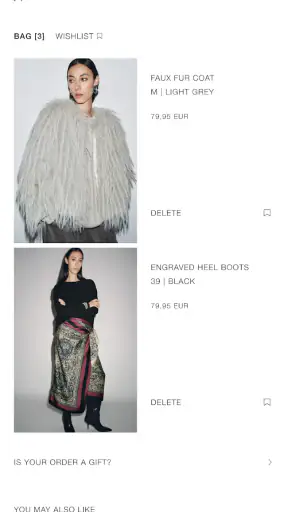 Zara screenshot