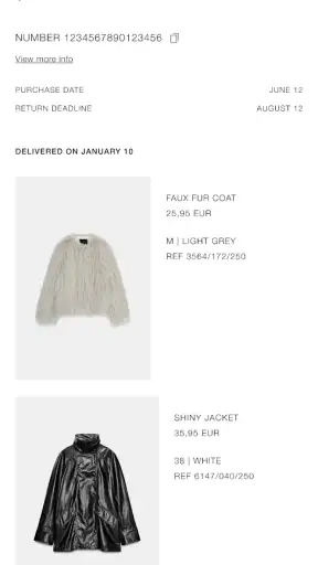 Zara screenshot