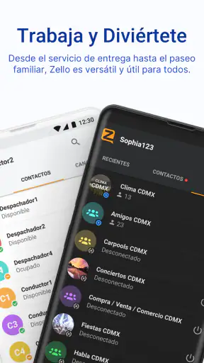 Zello Walkie Talkie screenshot
