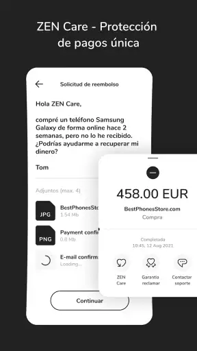 ZEN.COM para pagos pacíficos screenshot