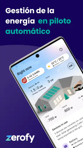 Zerofy: home energy management screenshot