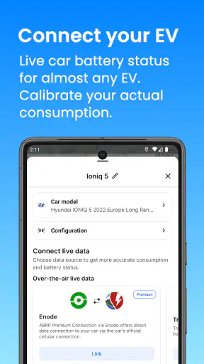 A Better Routeplanner (ABRP) screenshot