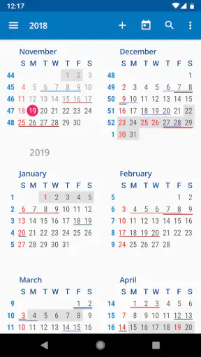 aCalendar+ Calendar & Tasks screenshot