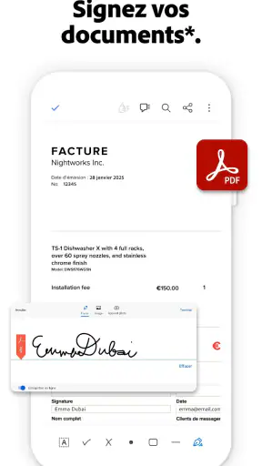 Adobe Scan : scanner PDF, OCR screenshot