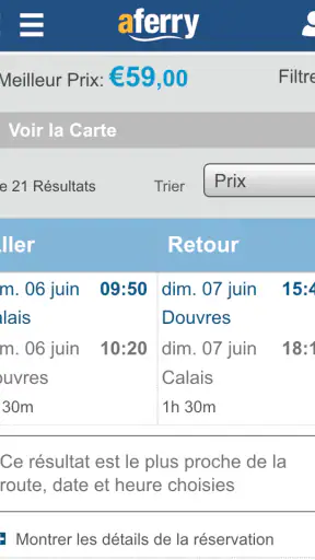 aFerry - Tous les ferries screenshot