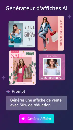 Affiche creation IA, Poster AI screenshot