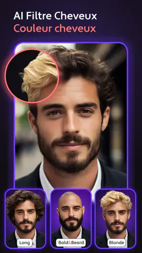 AI Coiffure et Haircut Filter screenshot