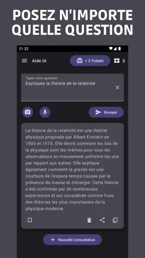 Aide IA : Application d'étude screenshot