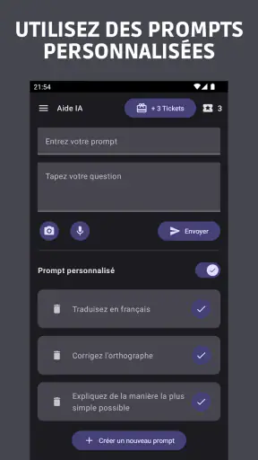 Aide IA : Application d'étude screenshot