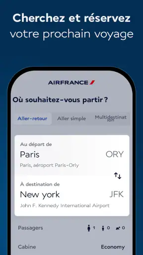 Air France - Réserver un vol screenshot