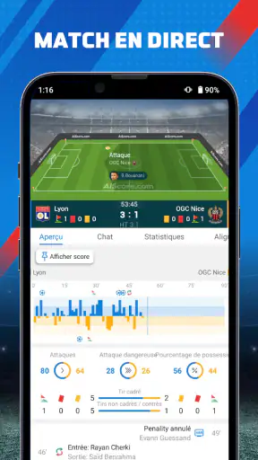 AiScore - résultats en direct screenshot