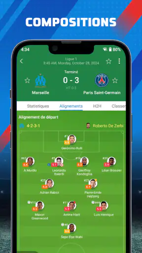 AiScore - résultats en direct screenshot