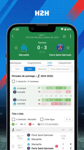 AiScore - résultats en direct screenshot