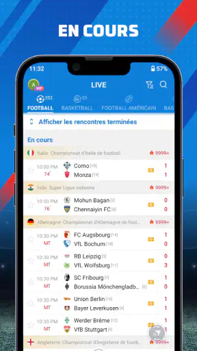 AiScore - résultats en direct screenshot