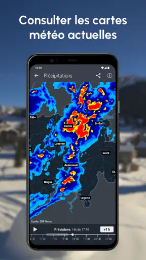 Alarme-Météo : Temps Suisse screenshot
