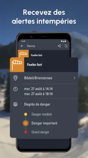 Alarme-Météo : Temps Suisse screenshot