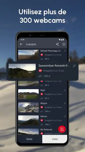 Alarme-Météo : Temps Suisse screenshot