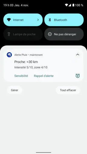 Alerte Pluie (Rain Alarm) screenshot