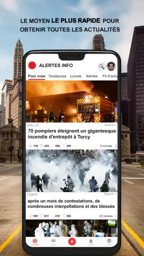 Alertes info screenshot